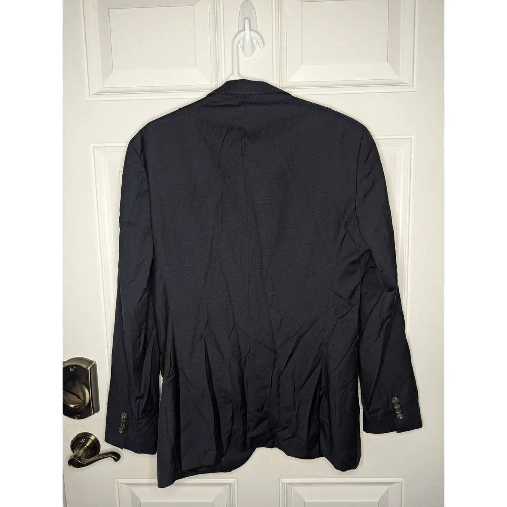 Boss Hugo Boss The James3 Sharp5 Suit Jacket 38R Navy Blue 100% Virgin Wool